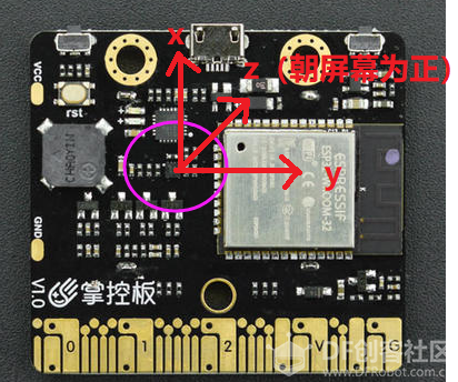 掌控板加速度传感器小记及摇一摇功能图5