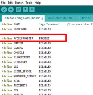 [App Inventor]Arduino101加速度传感器应用图1