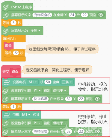【Gravity】Mind+掌控板进阶教程-项目六 宠物投食机图12
