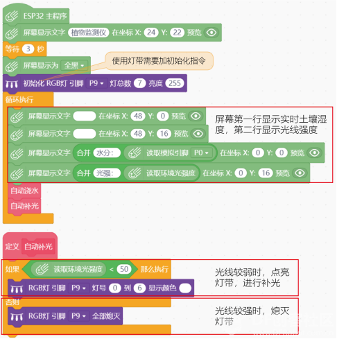 【Gravity】Mind+掌控板进阶教程-项目七 植物监测仪图12