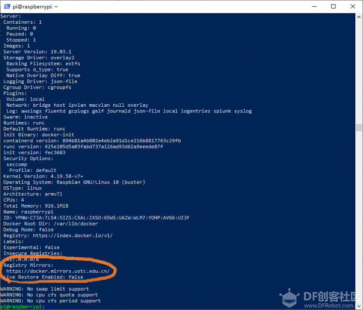 树莓派部署Docker及PORTAINER教程图3