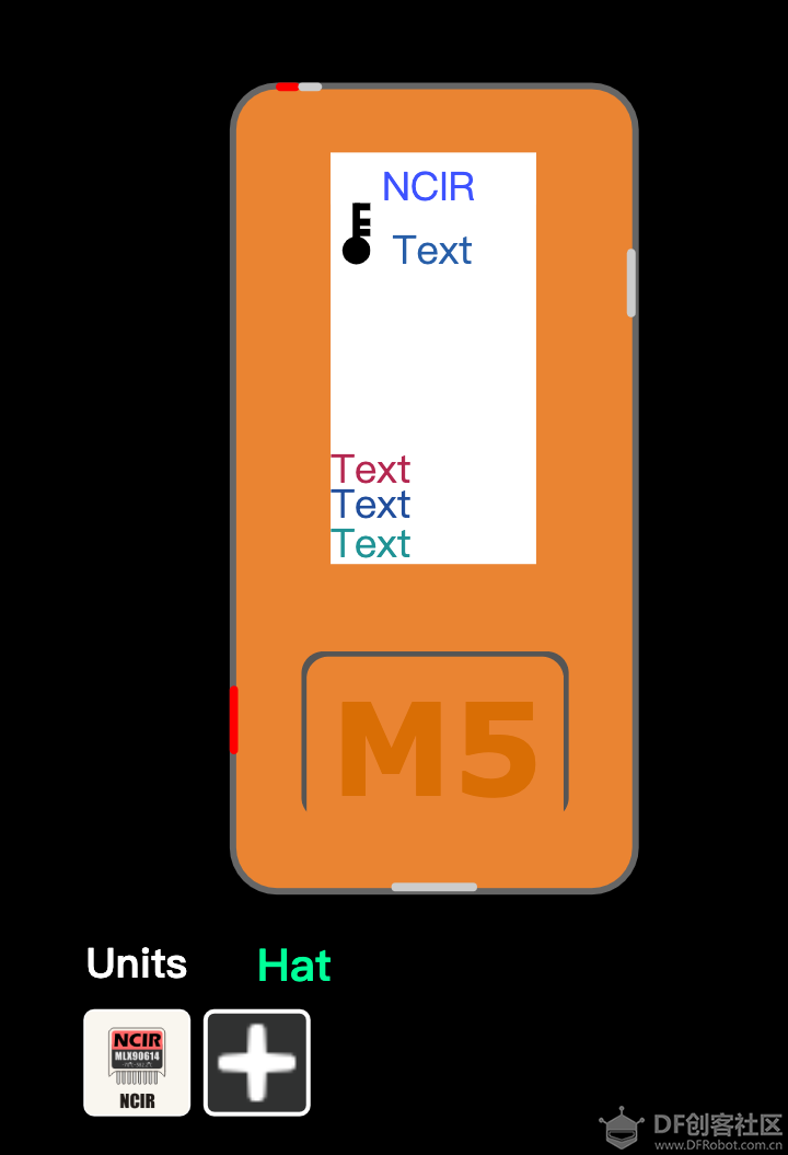 当M5StickC 遇上UIFLOW系列（六）使用NCIR-HAT做个温度计图1