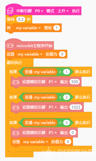 再~升级版microbit按钮台灯-自定义挡位换挡灯图6