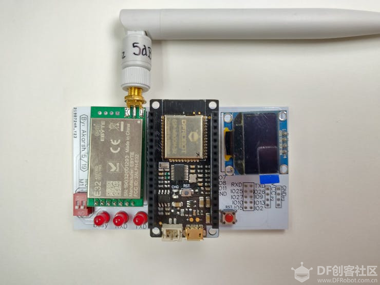 在ESP32上使用E32-433T LoRa模块的教程| LoRa Arduino图7