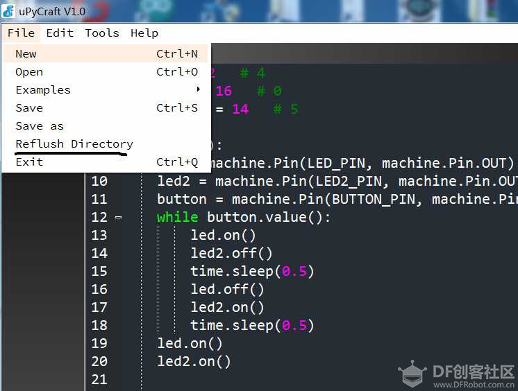 MicroPython 入坑之点亮两个LED图2