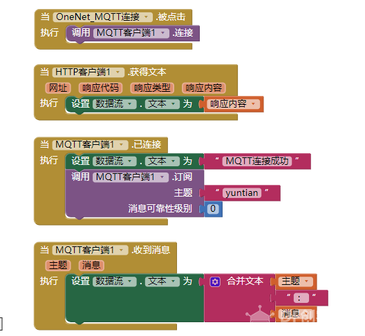 OneNet物联+App Inventor2(1)——MQTT图9