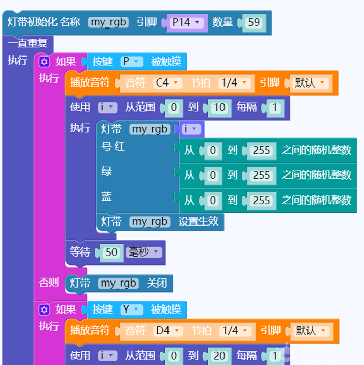 掌控板与WS2812的造物记（3）声光舞动图1