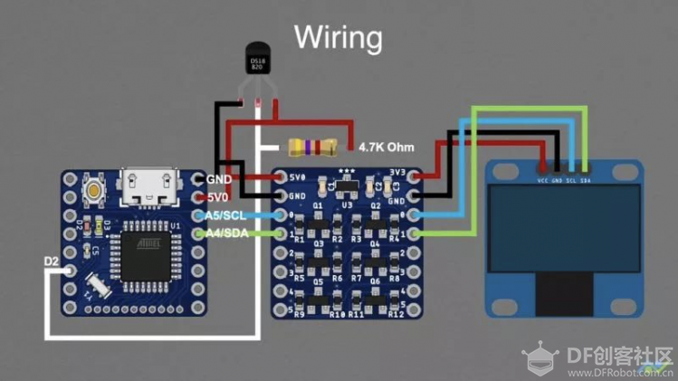 3D 打印的室内温度计，基于 Arduino 和 OLED 屏幕图5