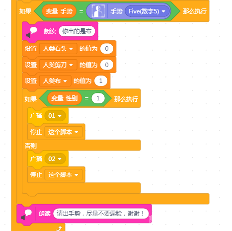 [2020]用MIND+里的图像识别手势功能和电脑一起玩猜拳游戏图5