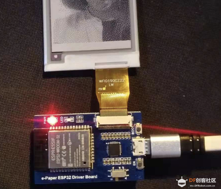 用esp32测试电子墨水纸图3