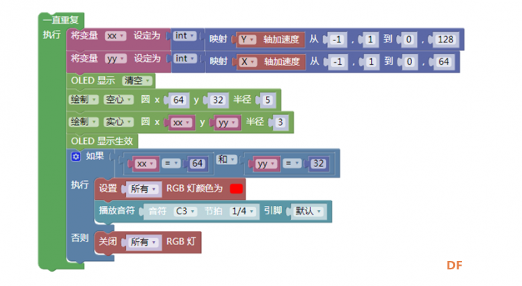 掌控板制作水平仪【三轴加速度传感器系列1】图12