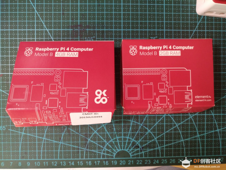 晒晒 树莓派4B  2G和4G版的小细节图1