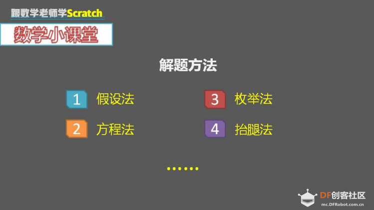 跟数学老师学Scratch | 12 鸡兔同笼问题图3