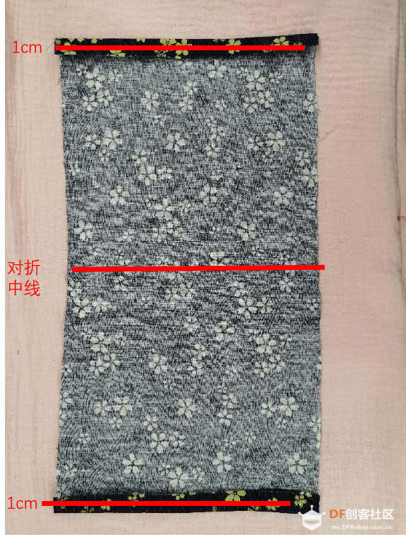 零基础DIY一个自己的个性口罩套，简单好看和实用。图4