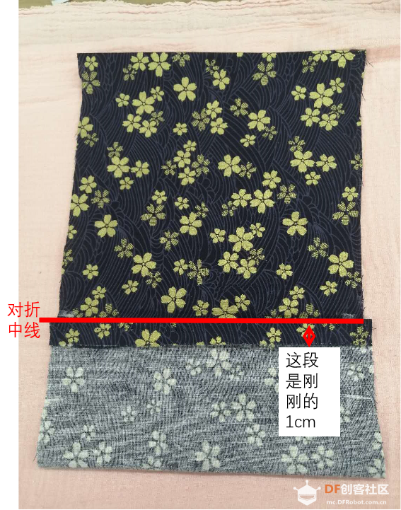 零基础DIY一个自己的个性口罩套，简单好看和实用。图7