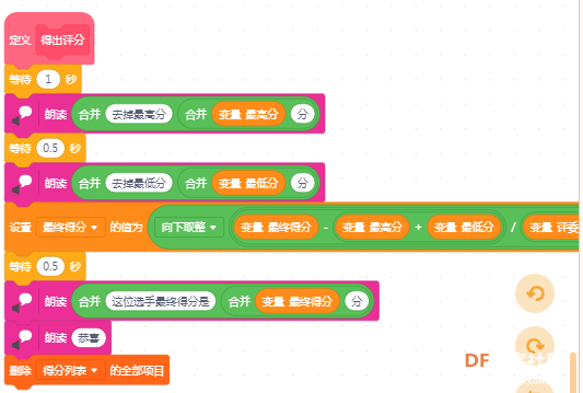 基于Mind+文字朗读的评委评分系统图2