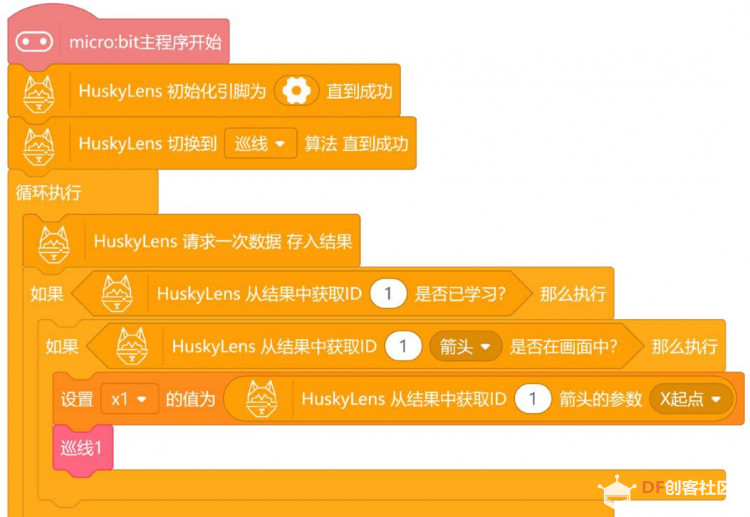【二哈识图】micro:bit视觉识别入门 06 循“轨”蹈矩的麦昆图24