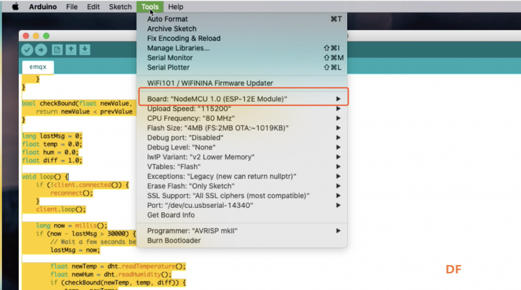 通过 NodeMCU (ESP8266) 将传感器数据上传至 MQTT 云服务图5