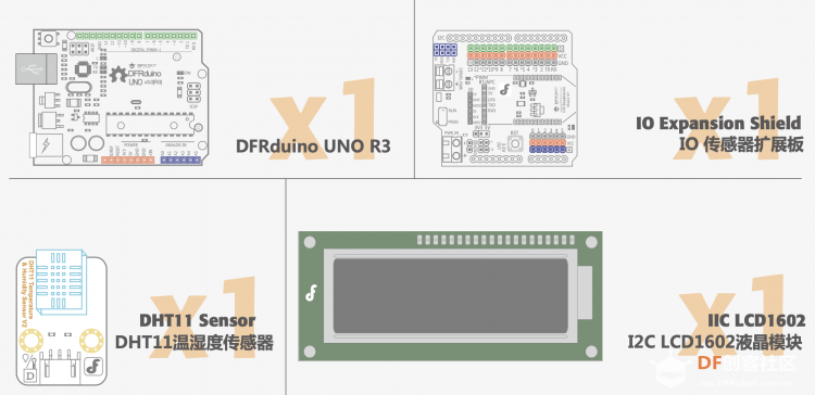 Arduino教程中级 项目九 实时温湿度检测器图1