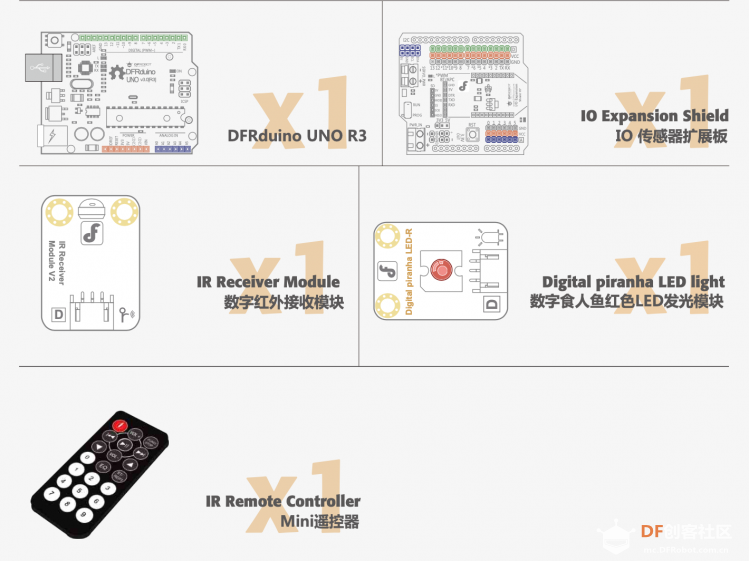 Arduino教程中级 项目十二 遥控灯图6