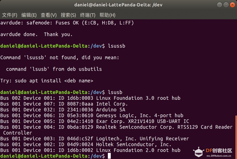 [DFRobot行业AI开发者大赛]解决Delta在ubuntu18.04下丢失Leonardo连接图1