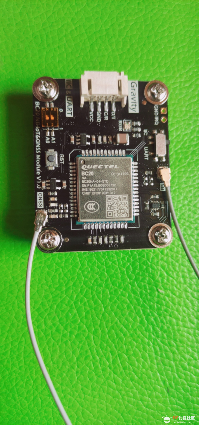 I2C & UART BC20 NB-IoT & GNSS通信模块试用之自动获取时间和位置图3