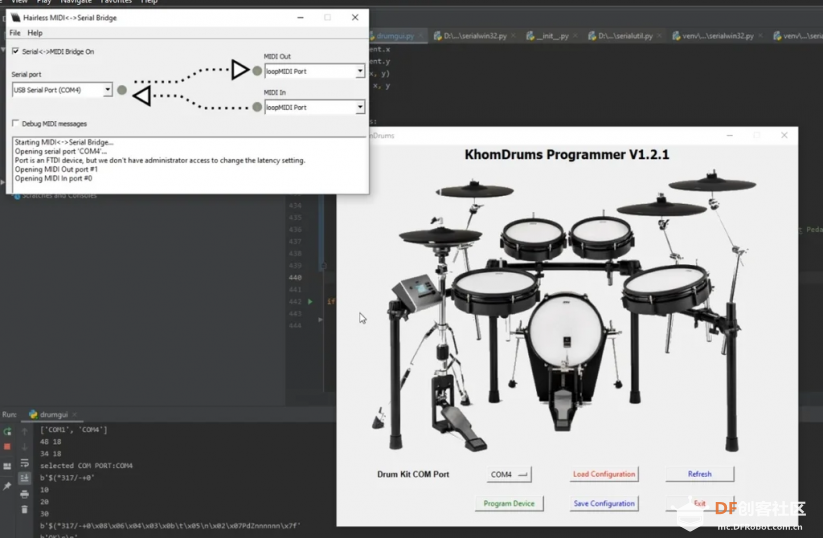 基于Python和Arduino的MIDI架子鼓图19