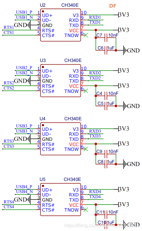 DIY一款4路USB转TTL串口调试模块图6