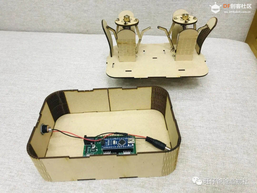 利用42步进电机制作的模拟发电开花装置图21