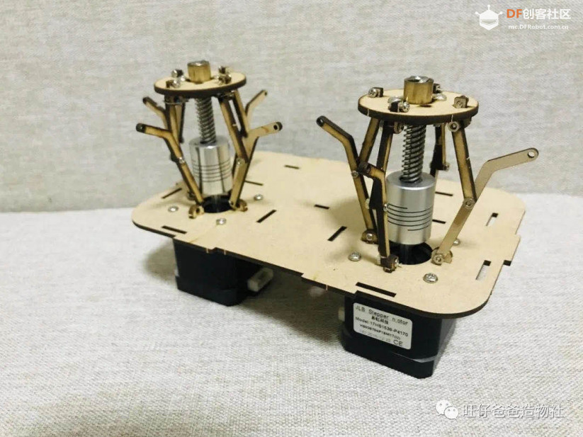 利用42步进电机制作的模拟发电开花装置图20