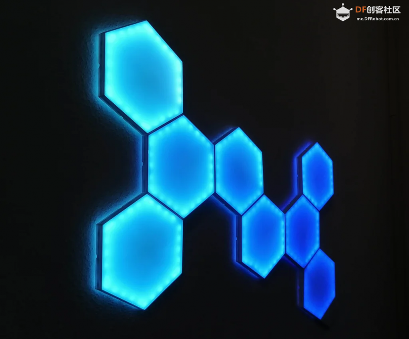 DIY智能六角LED创意灯板图2