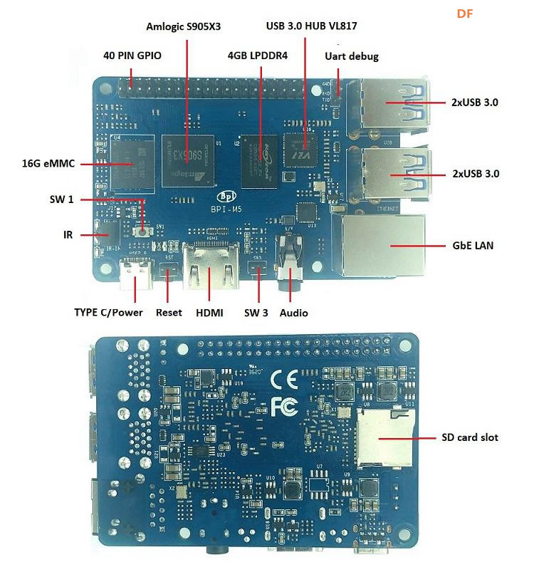 香蕉派最新发布 Banana Pi BPI-M5 4G DDR4 16G EMMC图1