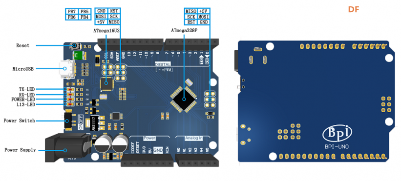 香蕉派Banana PI UNO 开源开发板，与Arduino UNO V3官方完全一样图1