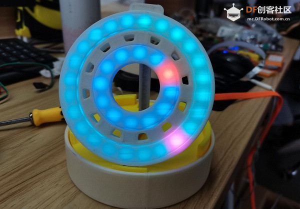 用 RGB 圆环灯 做一个 简易圆盘三色钟图1