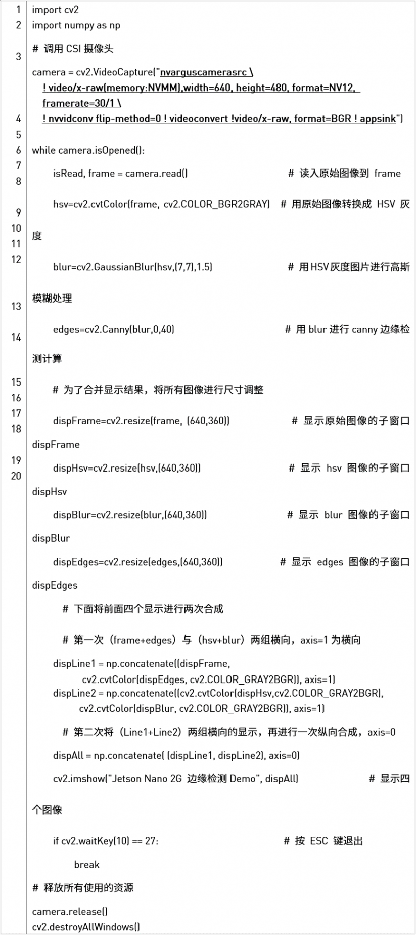 NVIDIA Jetson Nano 2GB 系列文章(8):执行常见机器视觉应用图4