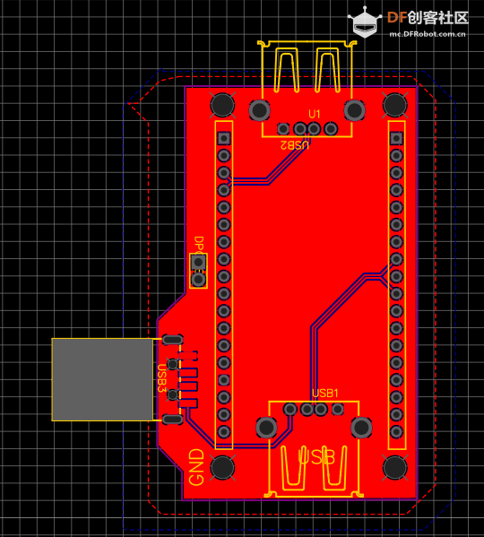 FireBeetle "软"USB Host Shield图2