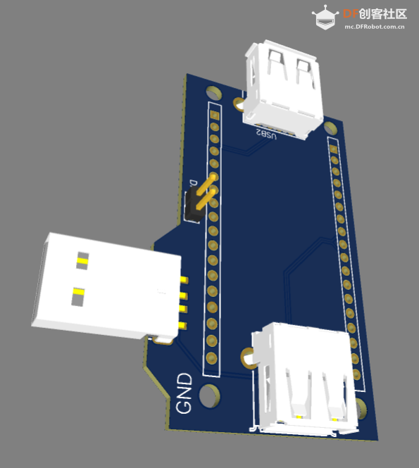FireBeetle "软"USB Host Shield图3