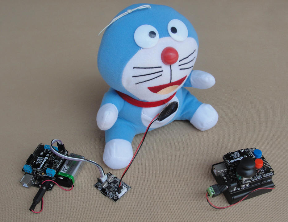 与会唱歌的Arduino机器猫互动图4