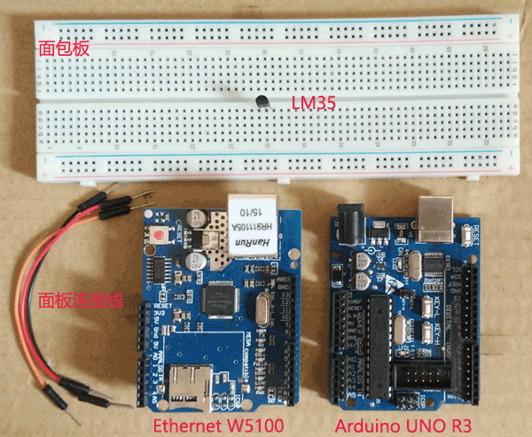 实时数据监控——基于Arduino + Ethernet W5100实时监控环境温度图1