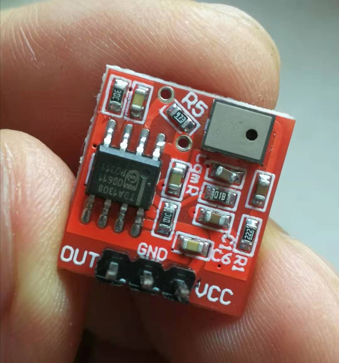 【Arduino】168种传感器模块系列实验（189）---TDA1308 硅麦克风图1