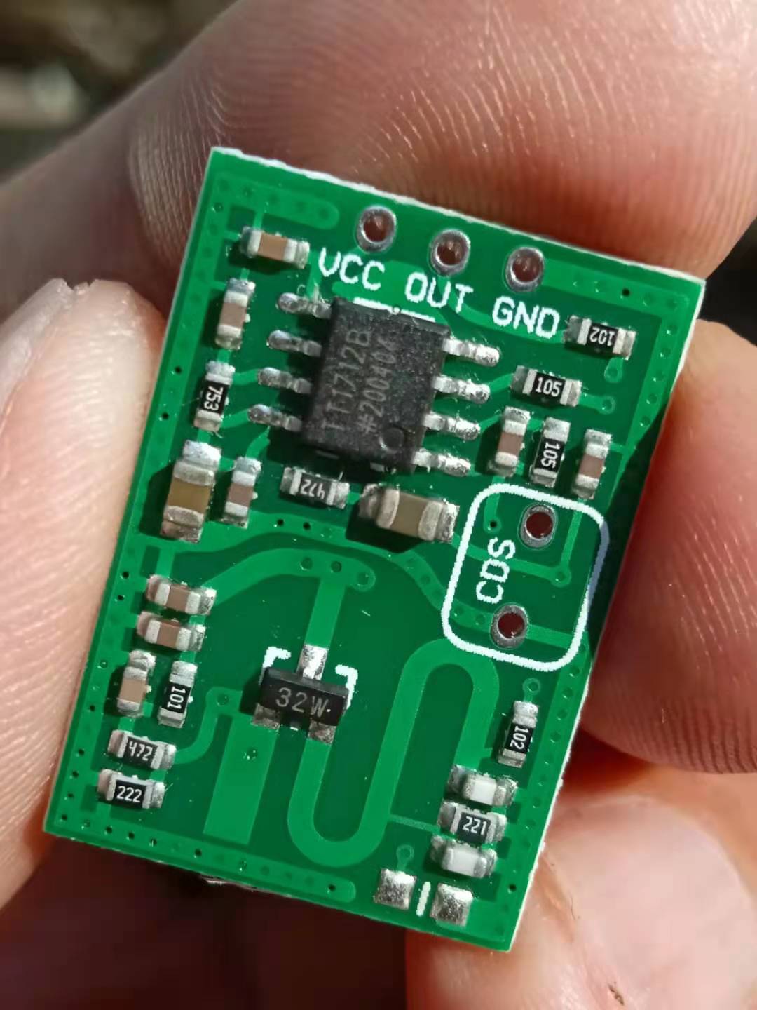【Arduino】168种传感器系列实验（200）---RCWL-0515微波检测模块图1