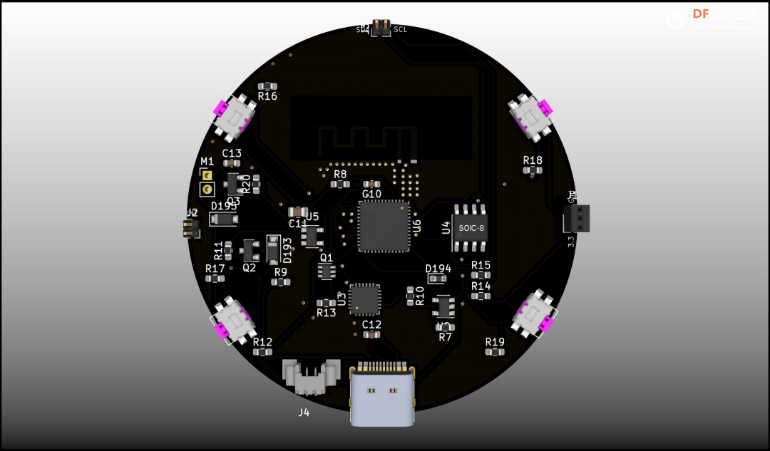 用ESP32做一个带有200个LED的物联网手表图12