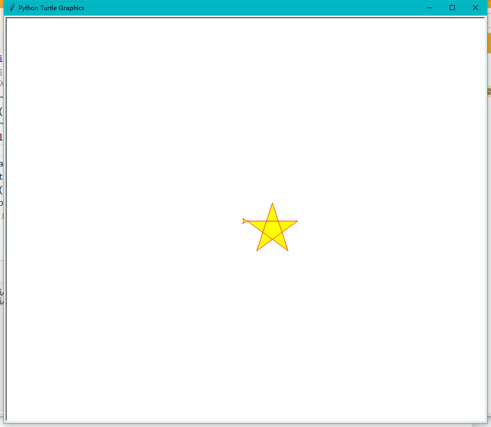 Mind+Python turtle 课程——04 智能绘制的五角星图2