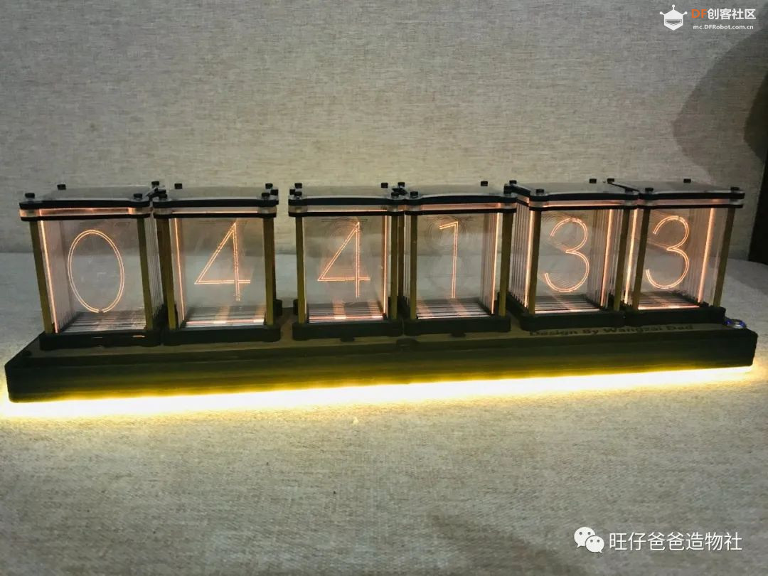 【开源】创客奶爸手把手教你制作拟辉光管时钟图4