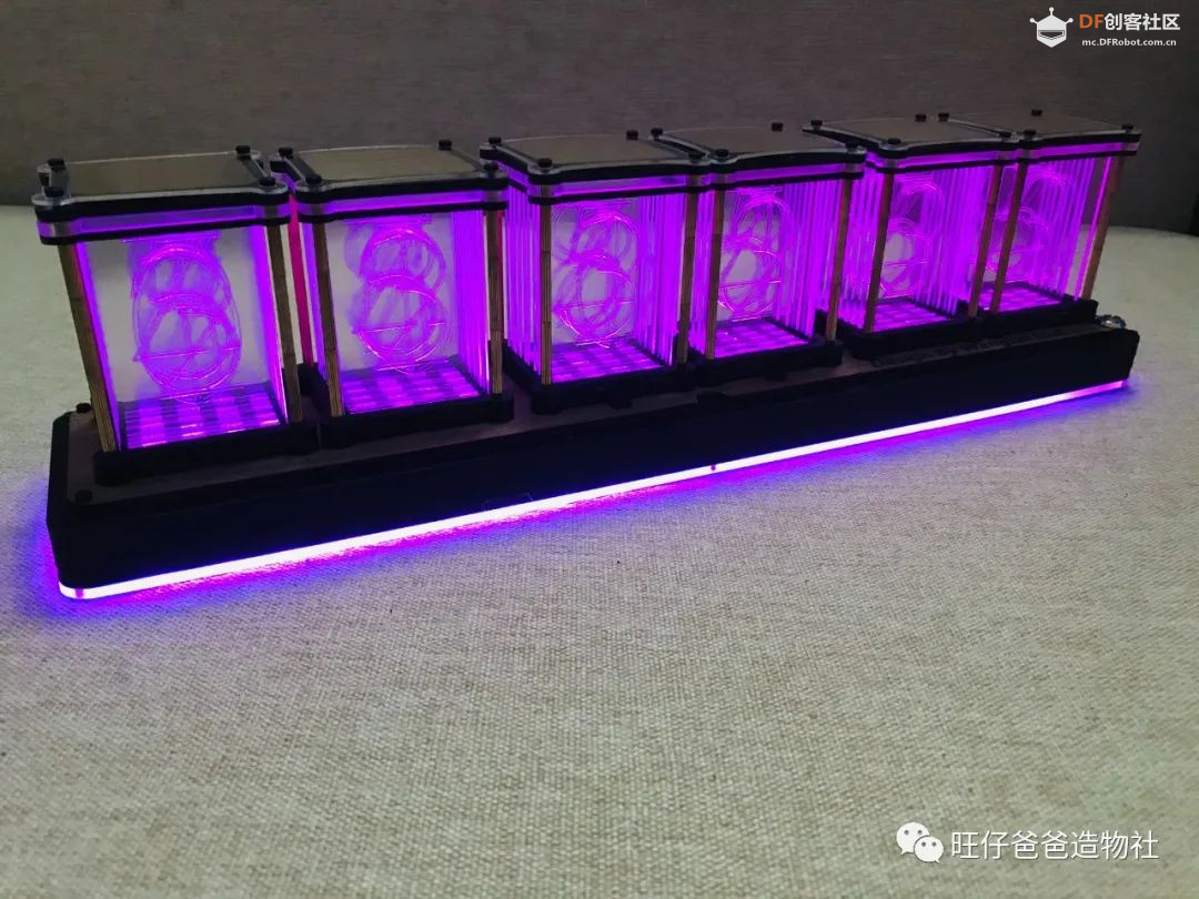 【开源】创客奶爸手把手教你制作拟辉光管时钟图39