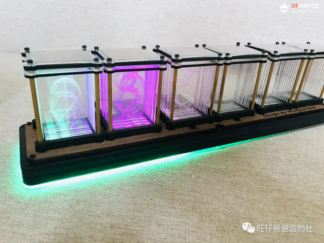 【开源】创客奶爸手把手教你制作拟辉光管时钟图43