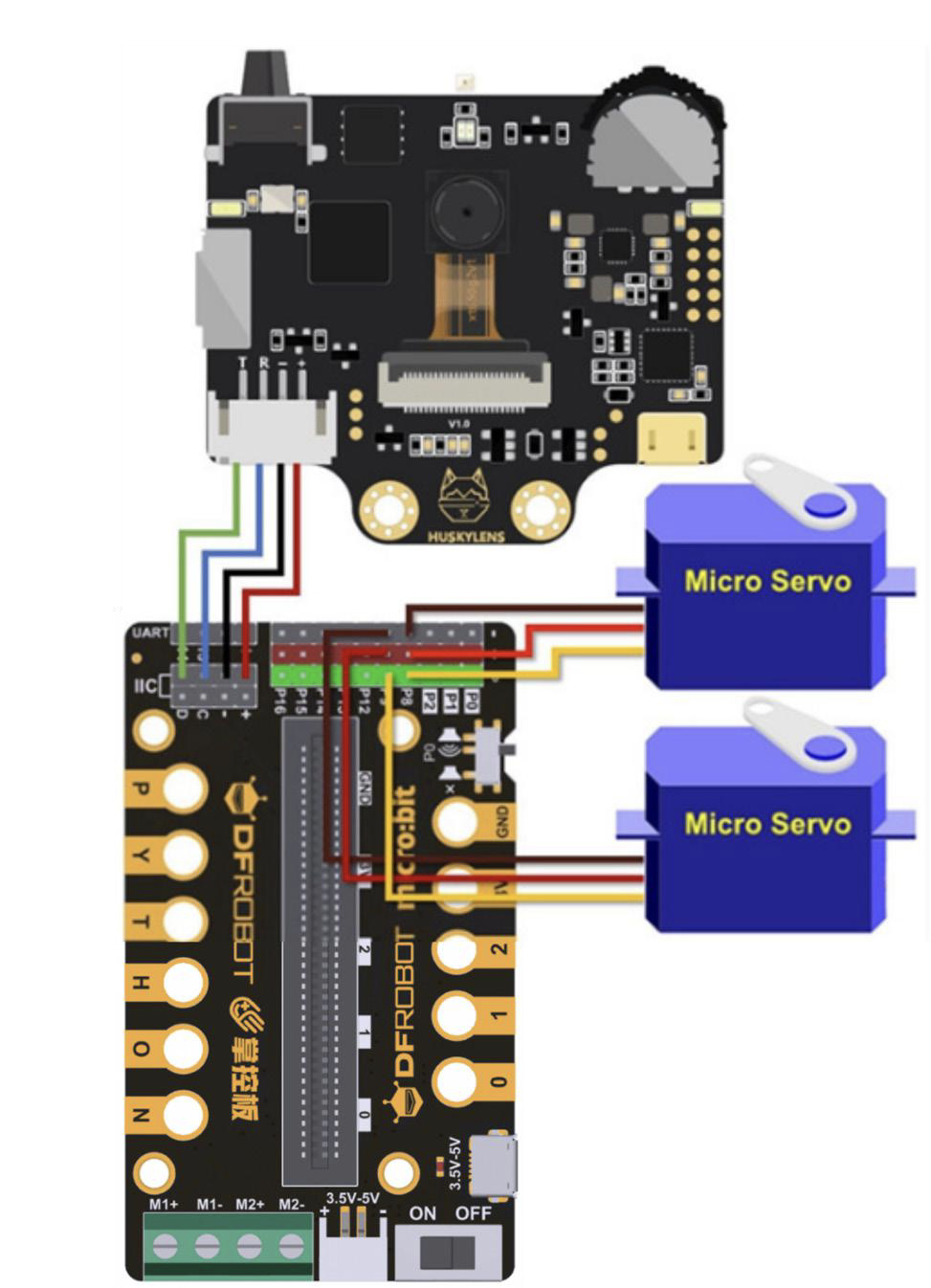 【HUSKYLENS二哈识图】micro:bit视觉识别入门 03 智能的追光图49