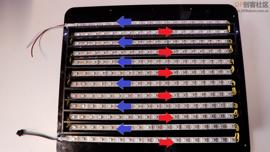 用ESP8266魔改一个《黑客帝国》“代码雨”机箱图18