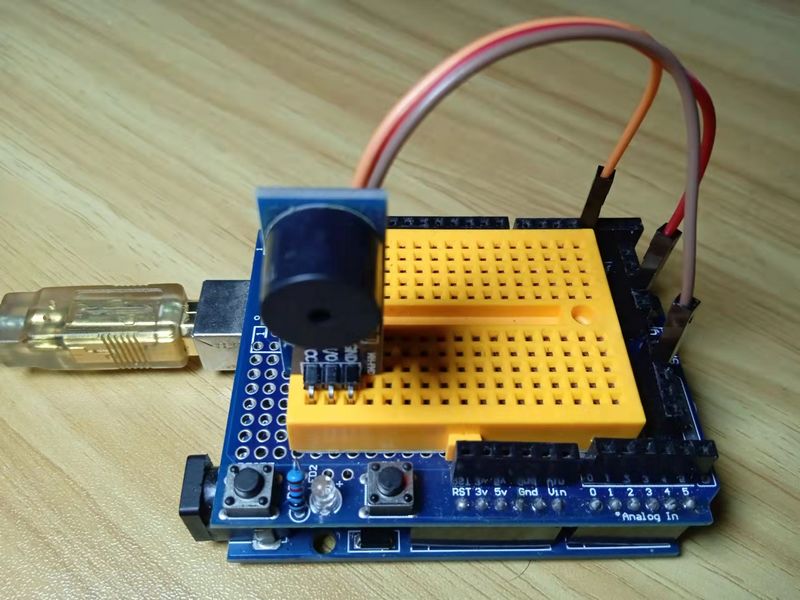 【Arduino】168种传感器模块系列实验（49）---蜂鸣器模块图2