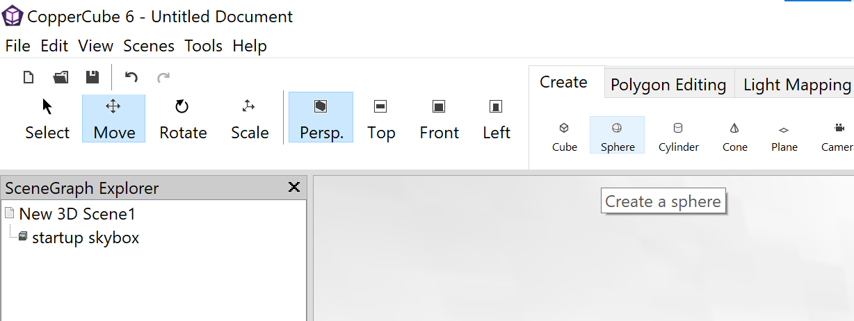 CopperCube 配合 FireBeetle 改变球体颜色图1